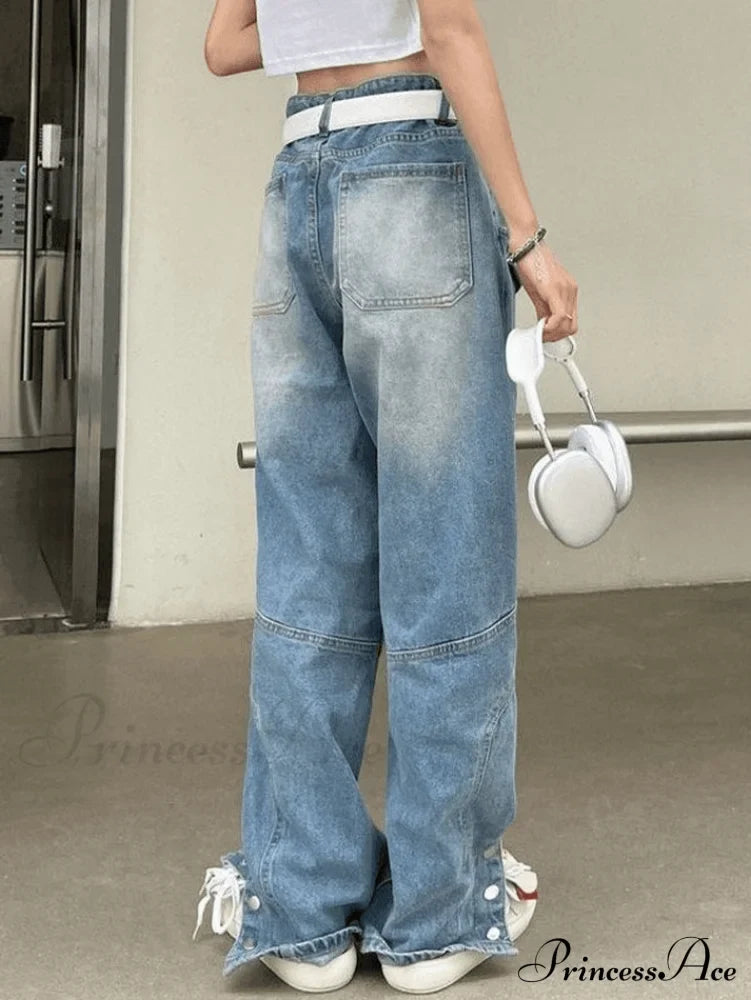 Button Slit Graceful Bodycon Midi Dress Jeans