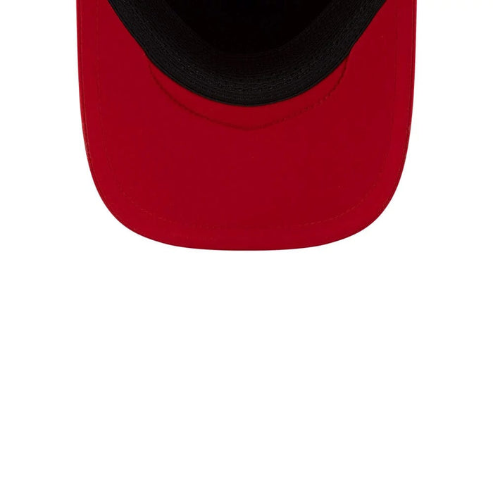 Pictured is this MLB Batting Practice 2026 LA Angels 9FORTY Apex cap in red. 7