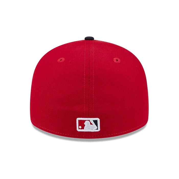 Pictured is this MLB Spring Training 2026 LA Angels Low Profile 59FIFTY Fitted cap in red. 7