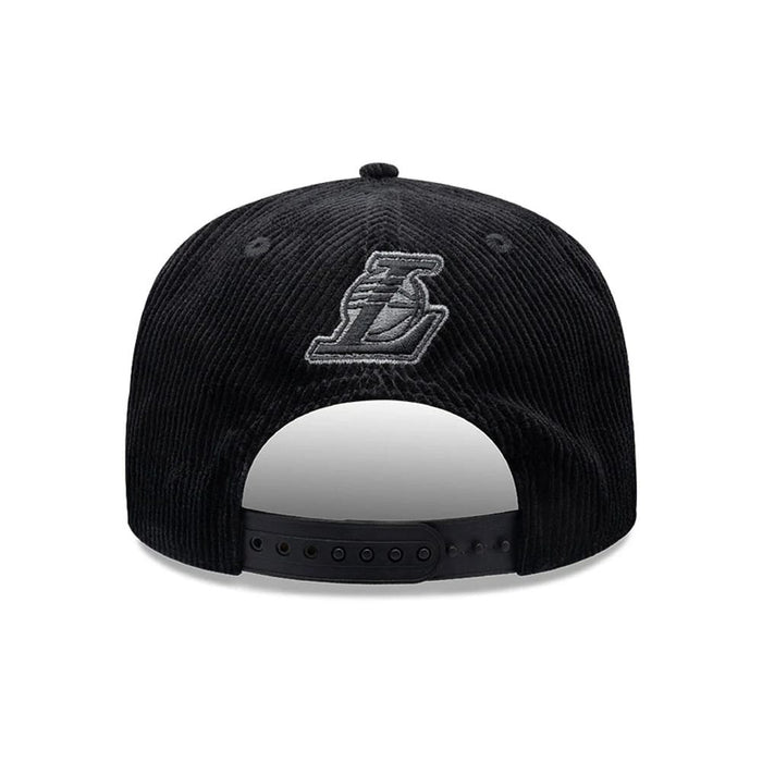 Pictured is this NBA Old English LA Lakers 9FIFTY Snapback cap in black. 4