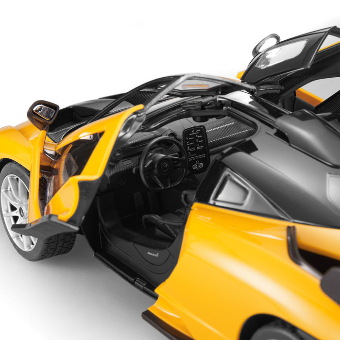 McLaren Senna RC Car 1/14 Scale Licensed Remote Control Toy Car with Open Doors and Working Lights by Rastar