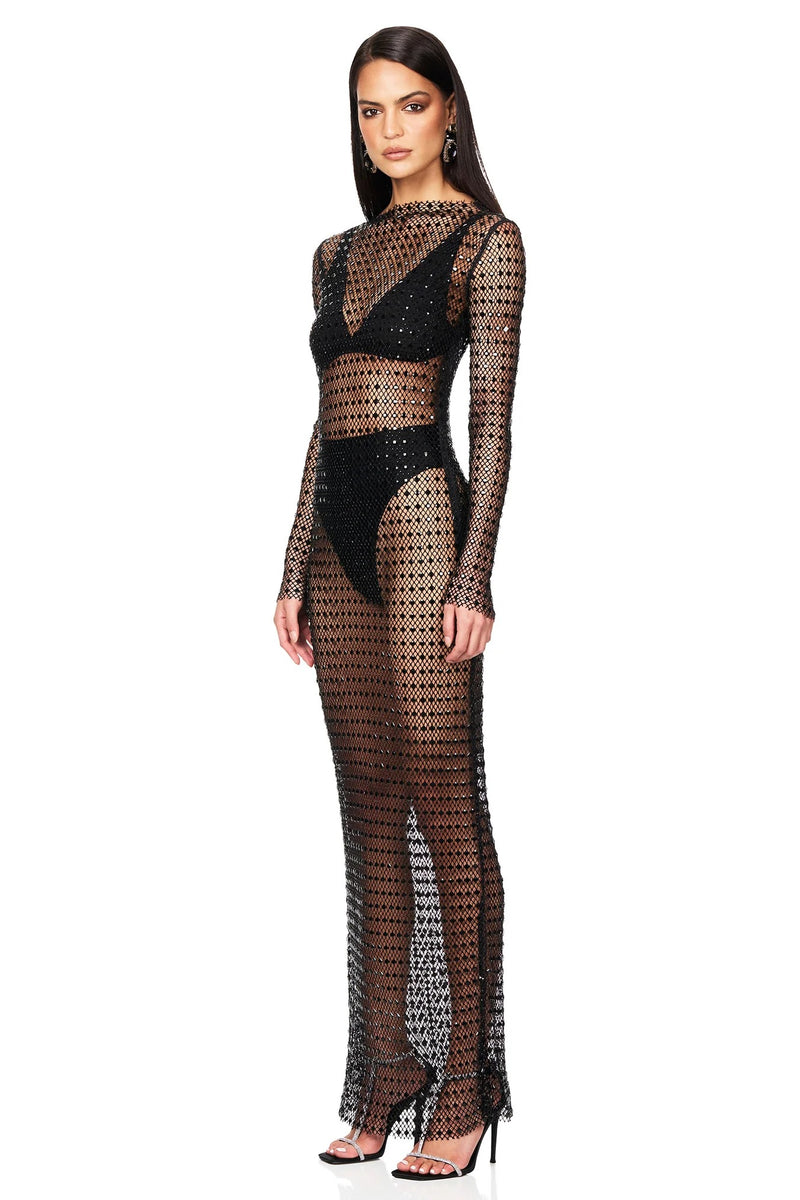 Nookie Fame Gown - Black - SHOPJAUS - JAUS