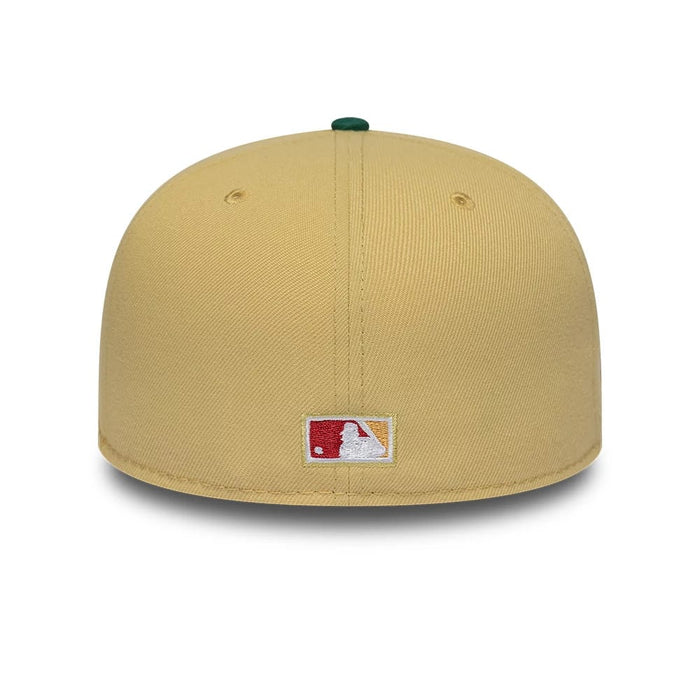 Pictured is this MLB Vegas Seattle Mariners 59FIFTY Fitted cap in gold. 7
