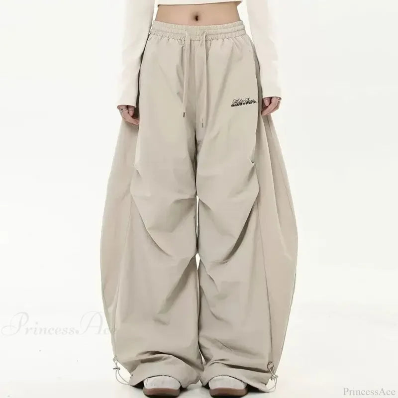 Y2K Harajuku Women Wide Leg Pants kaqi / S
