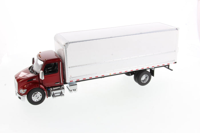 1:32 scale Peterbilt® Model 536 maroon Body with Wabash Supreme 26ft Dry Cargo Van Body, Transport Series 71106
