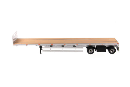 1:50 53' Flat bed trailer  - Silver, 91023