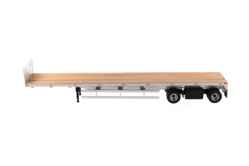 1:50 53' Flat bed trailer  - Silver, 91023