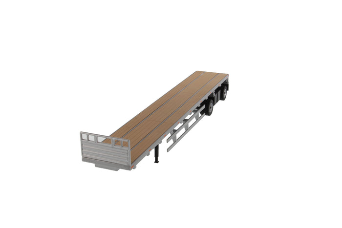 1:50 53' Flat bed trailer  - Silver, 91023