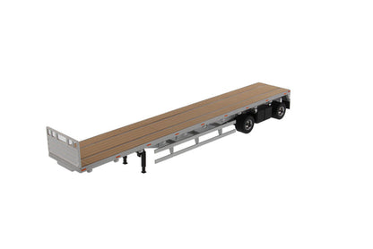 1:50 53' Flat bed trailer  - Silver, 91023