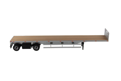 1:50 53' Flat bed trailer  - Silver, 91023