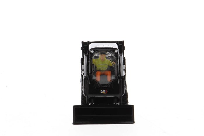 1:50 Cat® 242D3 Skid Steer Loader with Attachments & Special Black Paint, High Line Series, 85676BK