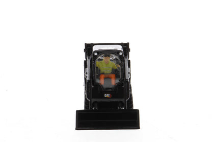 1:50 Cat® 242D3 Skid Steer Loader with Attachments & Special Black Paint, High Line Series, 85676BK