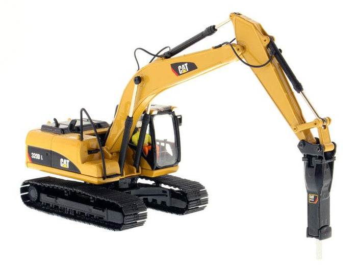 1:50 Cat® 320D L Hydraulic Excavator with Hammer, Core Classics Series, 85280c RETIRING SOON