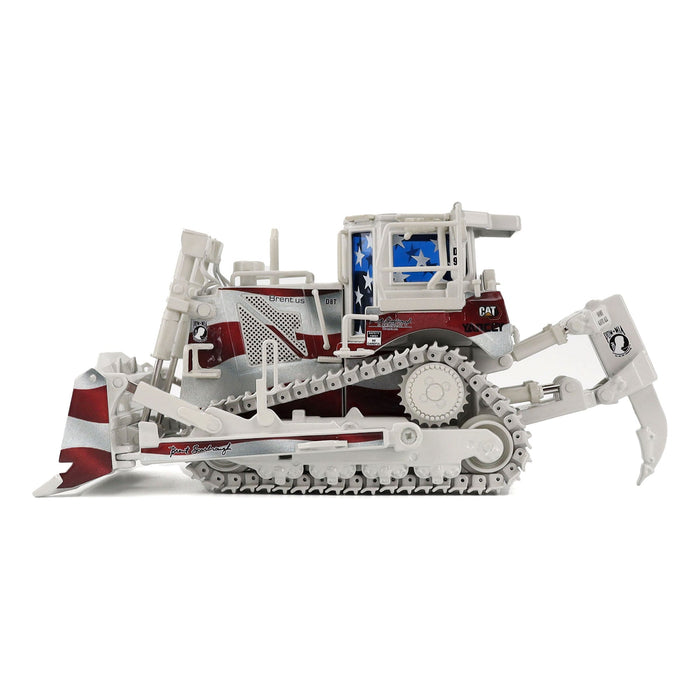 1:50 Caterpillar D8T Dozer with Special Patriotic Decoration CUSTOM FOR USA Brent Scarborough & Co, 85299BSC Limited Edition