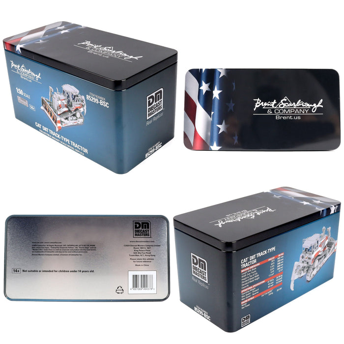1:50 Caterpillar D8T Dozer with Special Patriotic Decoration CUSTOM FOR USA Brent Scarborough & Co, 85299BSC Limited Edition