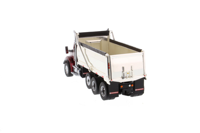 1:50 Kenworth T880 SBFA Dump-Truck  - Radiant red cab + Chrome plated dump body, 71059
