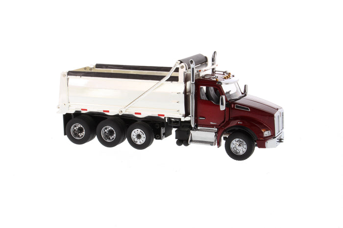 1:50 Kenworth T880 SBFA Dump-Truck  - Radiant red cab + Chrome plated dump body, 71059