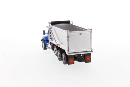 1:50 Kenworth T880 SF OX Stampede Dump Truck - Metallic blue cab + Silver Dump Body, Transport Series, 71078 *INCOMING JUNE