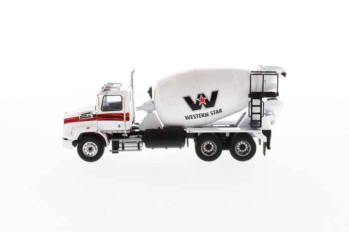 1:50 Western Star 4700 SB Concrete Mixer   - White cab + White mixer drum, 71035