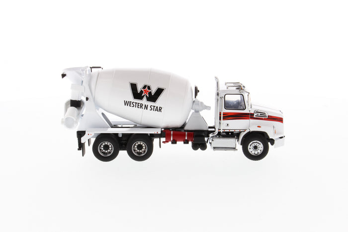 1:50 Western Star 4700 SB Concrete Mixer   - White cab + White mixer drum, 71035