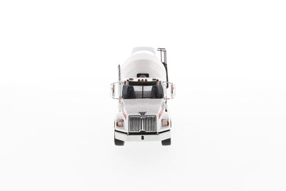 1:50 Western Star 4700 SB Concrete Mixer   - White cab + White mixer drum, 71035