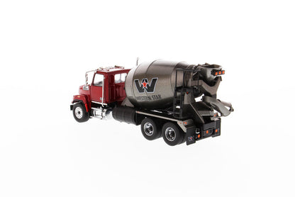 1:50 Western Star 4700 SF Concrete Mixer   - Metallic red cab + Gun metal dump, 71033