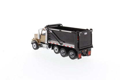 1:50 Western Star 4900 SF OX Stampede Dump Truck - Gold cab + black dump body, 71080