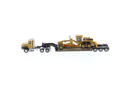 1:87 Cat CT660 Day Cab Tractor with Lowboy Trailer and Cat 163H Motor Grader, 84414