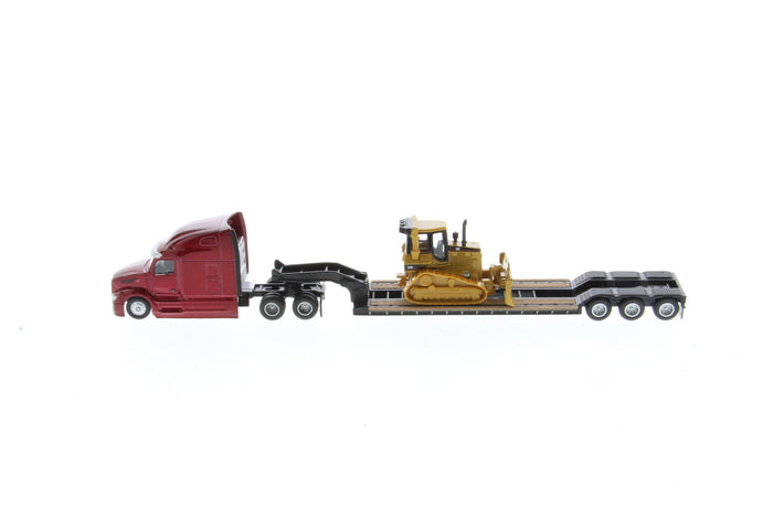 1:87 Peterbilt Model 579 UltraLoft Tandem Tractor with Lowboy Trailer and Cat D5M Dozer, 84419