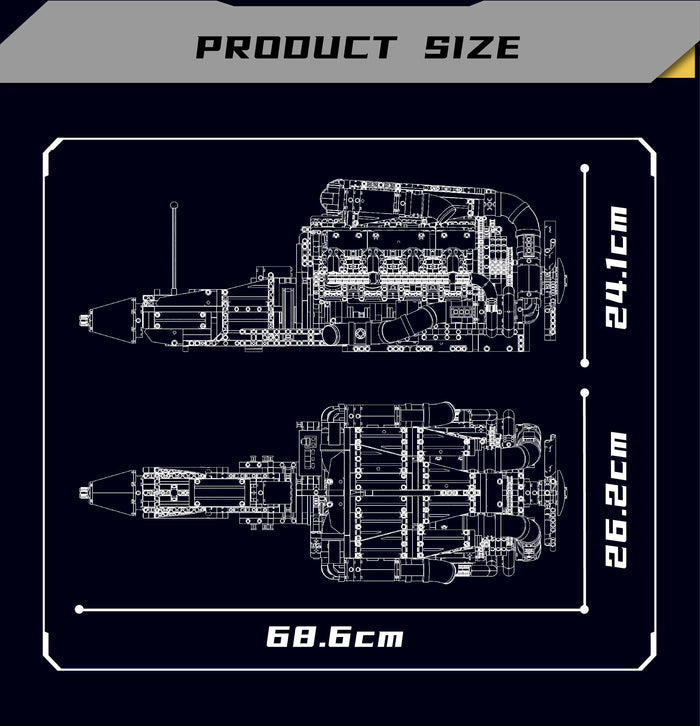 5.5L V8 Twin Turbo Engine - 2899Pcs
