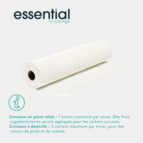 9 rolls White examination sheets - 135 sizes - 2 Essential embossed plies