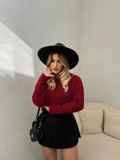 PULOVER BURGUNDY