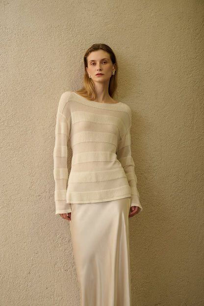 Airy crossback sweater