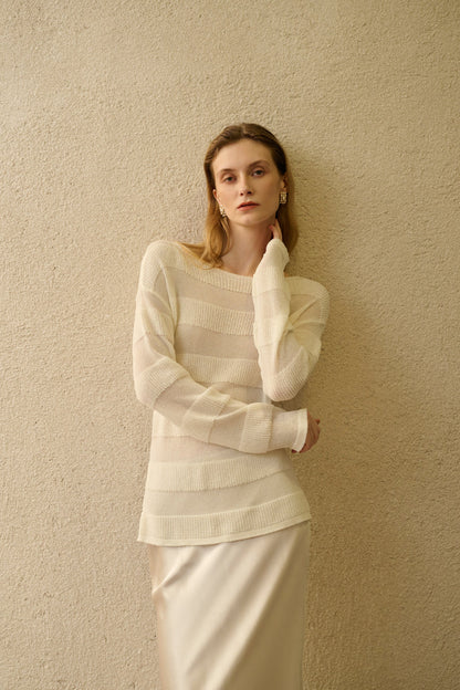 Airy crossback sweater