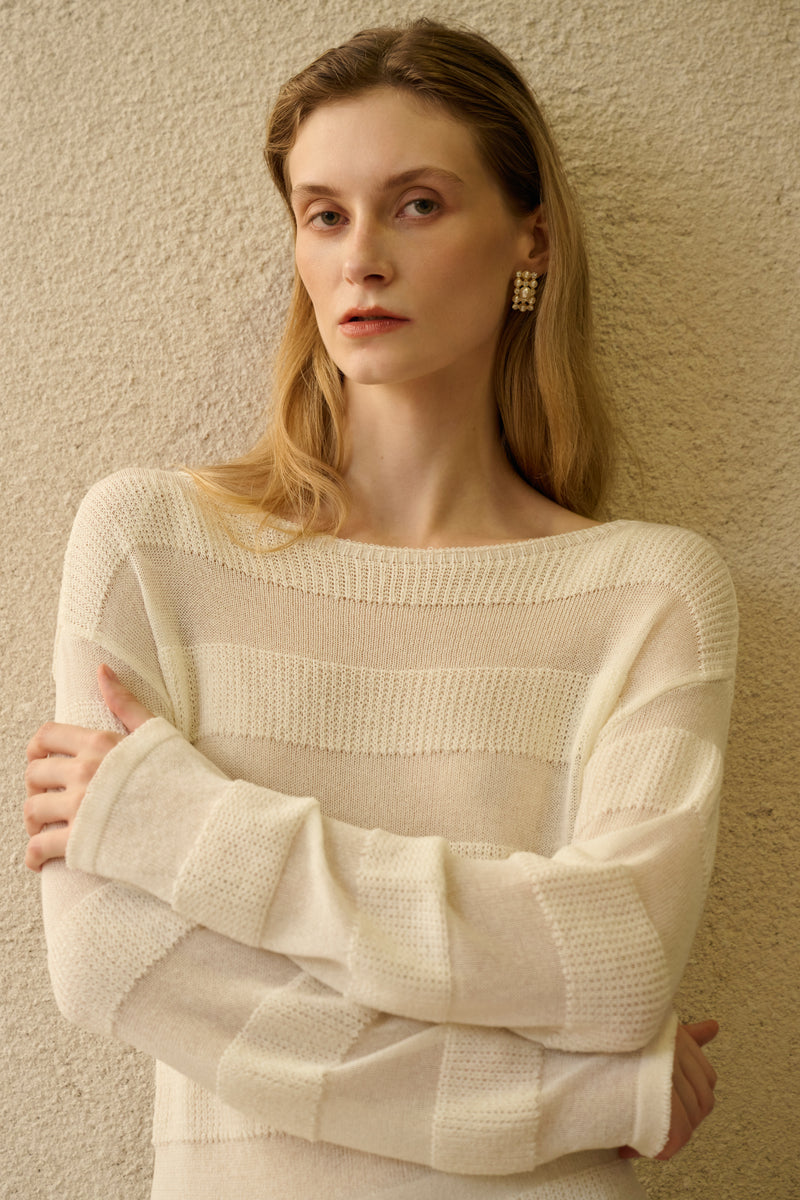 Airy crossback sweater