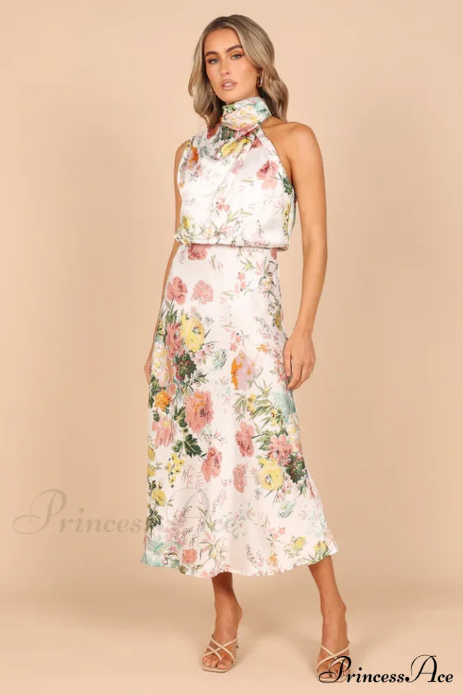 Anabelle Halter Neck Midi Dress | Dress In Beauty