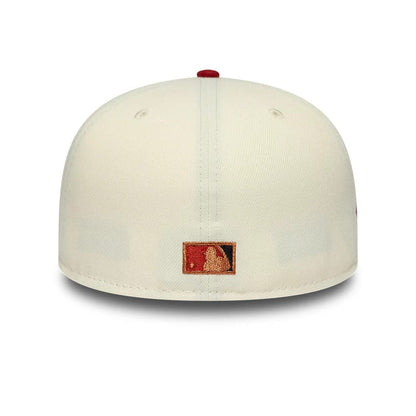 Pictured is this MLB Cooperstown Arizona Diamondbacks 59FIFTY Fitted cap in white. 5