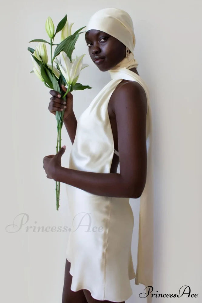 Astrella Neck Wrap Midi A-Line Dress | Dress In Beauty