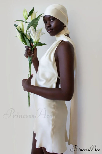 Astrella Neck Wrap Midi A-Line Dress | Dress In Beauty