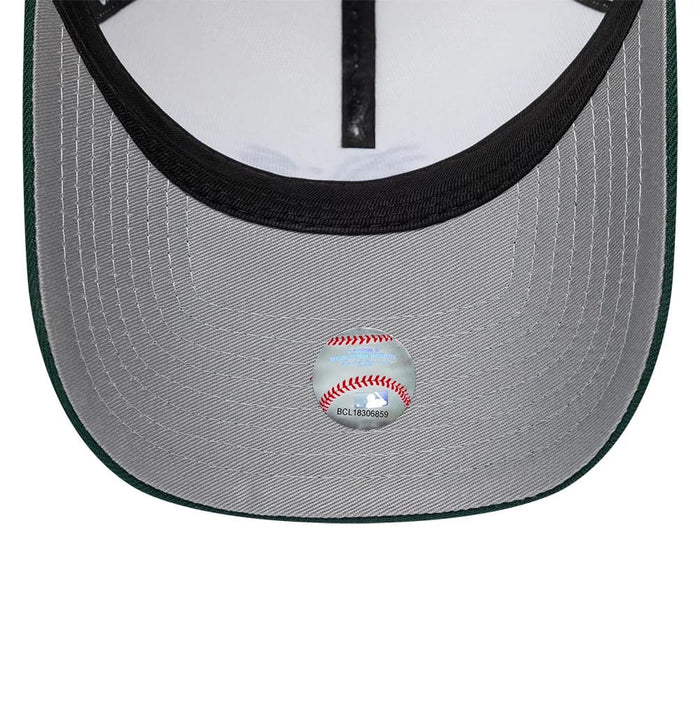 Pictured is this MLB Cooperstown Athletics 9FORTY A-Frame cap in white & grey. 2