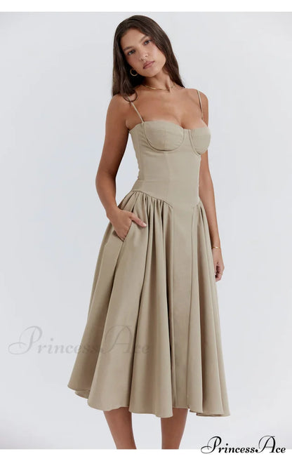 Aurora Midi/Maxi Stylish Bustier Corset Dress