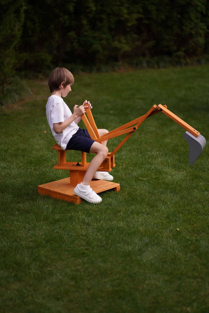Avenlur | Outdoor Excavator Digger Toy for Kids | Backyard Construction Ride-On (Sandbox Not Included)