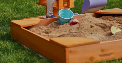Avenlur | Wooden Sandbox – Durable Outdoor Play Area, Perfect for Excavator