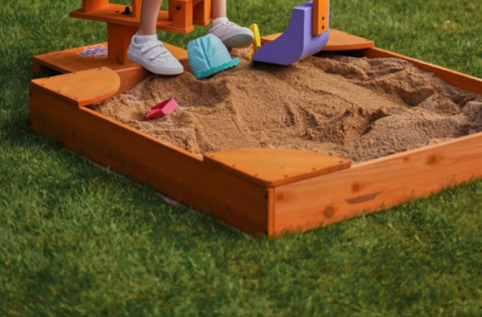 Avenlur | Wooden Sandbox – Durable Outdoor Play Area, Perfect for Excavator