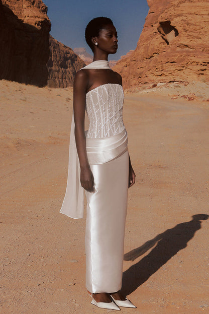 Azzura Gown - White - SHOPJAUS - JAUS