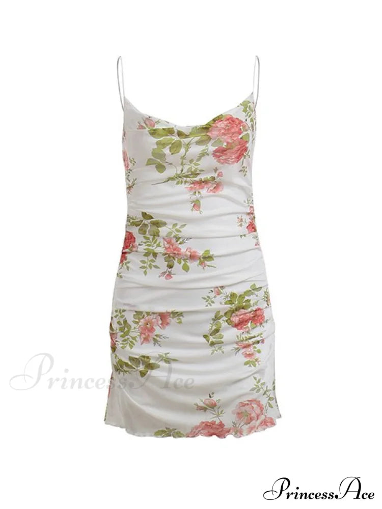 Backless Bodycon Graceful Floral Dress