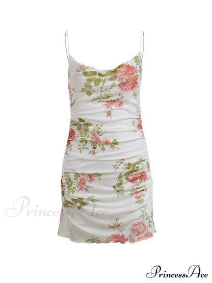 Backless Bodycon Graceful Floral Dress