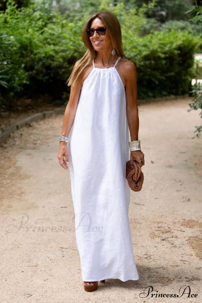 Basic Casual Outdoor Halter Dress | Dress In Beauty