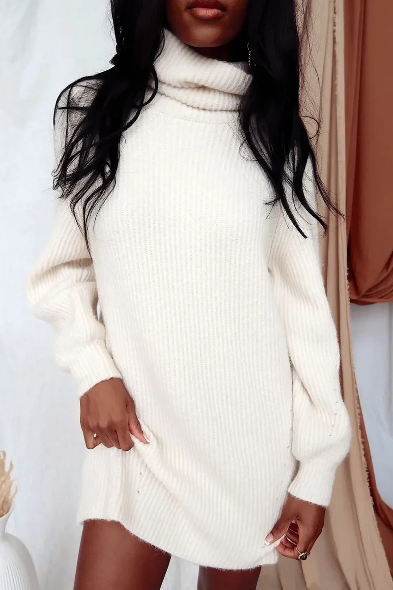 Beau White Sweater Dress