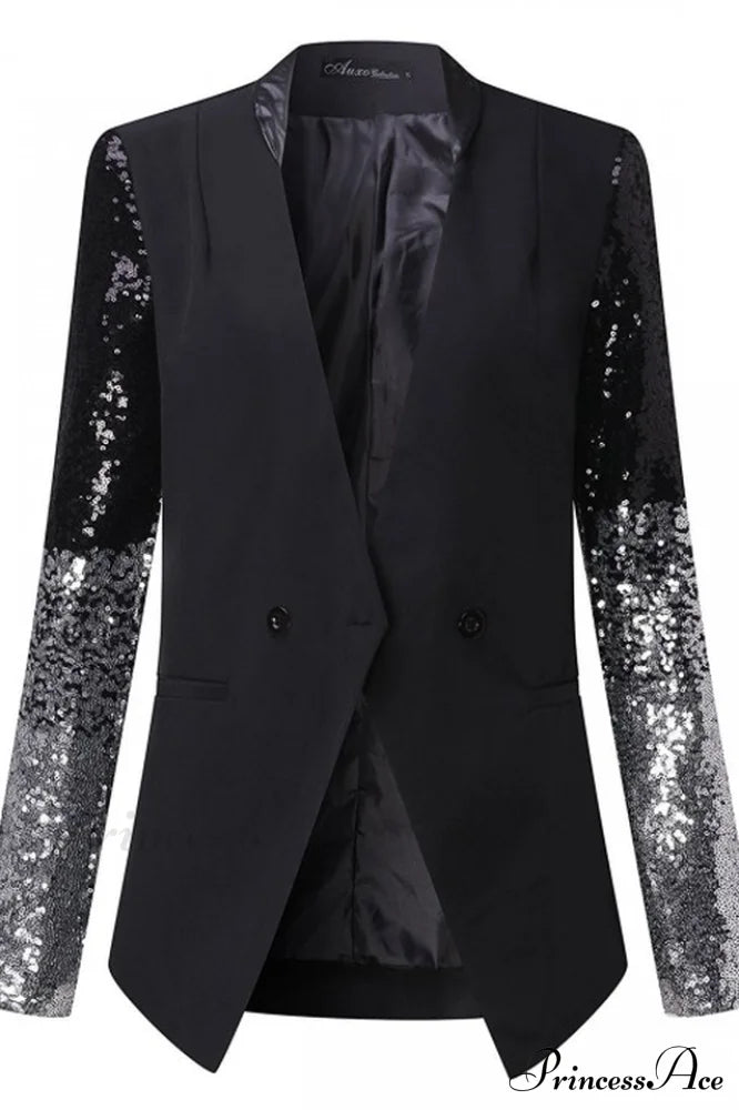 Blazer With Sequins Sleeve | Dress In Beauty